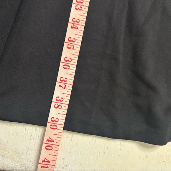 Talbots Classic Dress Size 16P Petite Black Stretch Lace Detail Sleeve Midi - Picture 5 of 7